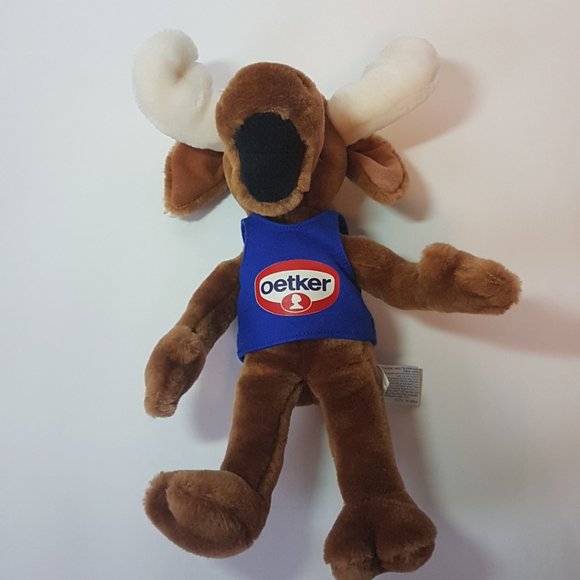 Vintage 1990s DR OETKER Moose Plush Stuffed Animal Promotional Mousse Pudding - Picture 8 of 14